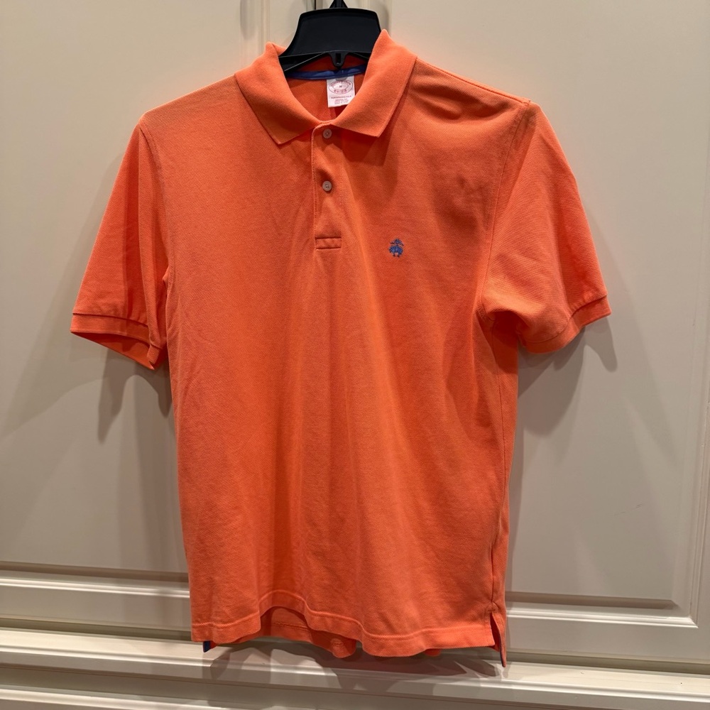 Brooks Brothers Vibrant Orange Polo Shirt